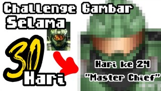 ||Challenge Gambar Selama 30 Hari|| Hari Ke 24 Master Chief (HALO)