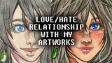 DRAW WiTH NiXiE | My Love/Hate Relationship with my Artworks