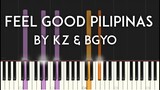 Feel Good Pilipinas by KZ & BGYO (ABS-CBN Station ID 2021) synthesia piano tutorial free sheet music