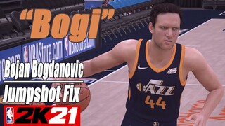 Bojan Bogdanovic Jumpshot Fix NBA2K21 with Side-by-Side Comparison