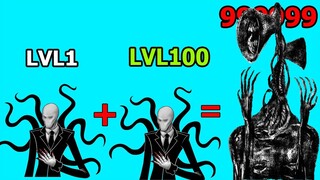 KẾT HỢP 2 QUÁI VẬT SLENDER MAN TẠO RA SIREN HEAD QUỶ ĐẦU LOA - Merge Monsters Army Top Game Thành EJ