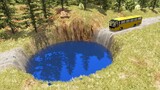 Cars vs Giant Water Pit | BeamNG.Drive