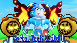 GILA KEREN ABIS !! BUKA PORTAL TECH WORLD & KITA DAPATKAN PET TERBAIK ! - Roblox Clicker Simulator