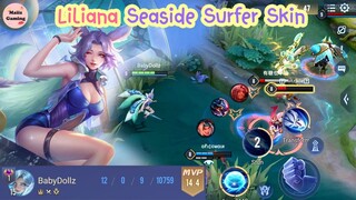 ROV Liliana Seaside Surfer Skin ● AOV ● 傳說對決  莉莉安 ● Liên Quân ● 펜타스톰 ● アリヴァラ リリアナ ● Clash Of Titans