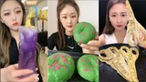 Thánh Ăn Đá Ăn Đá Lạnh Màu Sắc Hình Dạng Bất Thường Thú Vị - ASMR Ice Crunchy Eating sound#190