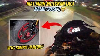 NIATNYA MAU MOTORAN LAGI EH MALAH CRASH‼️😭