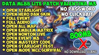 Data ML Lite Full Event 800Mb Patch Valentina | Ml Lite Full Skin | Cara Atasi Lag & Patah Patah ML