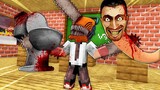 SuperHero Monster School: Chainsaw Man Denji vs Skibidi Toilet Horror Battle - Minecraft Animation