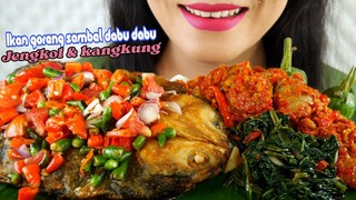 MAKAN ENAK, IKAN GORENG SAMBAL DABU DABU, JENGKOL BALADO, OSENG KANGKUNG | EATING SOUNDS