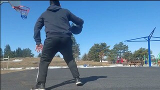 basketball at the park somewhere in thunder bay Ontario 🤣