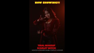 NONTON AVENGER SAMBIL COSPLAY AVENGER - TRIAL MAKEUP SCARLET WITCH