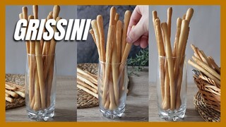 ขนมปังขาไก่  สูตรเด็ด! กรอบ เบา  ทำง่ายใช้เวลาไม่นาน ไม่ต้องนวดแป้ง | BreadSticks ( Grissini )