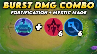 MYSTIC MAGE + FORTIFICATION COMBO.!! 3 STAR KARINA NO MATCH.!! MAGIC CHESS MOBILE LEGENDS