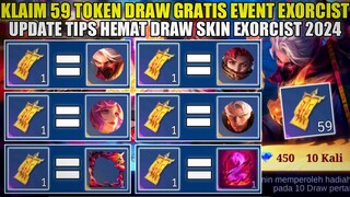 KLAIM 59 TOKEN DRAW GRATIS EVENT EXORRCIST 2 RONDE! CARA HEMAT DRAW SKIN EXORCIST HAYABUSA & GRANGER