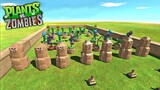 มหาศึกสงคราม !! พืช vs ซอมบี้(ตัวละครในเกม) - Animal revolt battle simulator