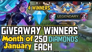 BIG GIVEAWAYS IN THIS MONTH OF JANUARY | SELENA GAMEPLAY | Mobile Legends