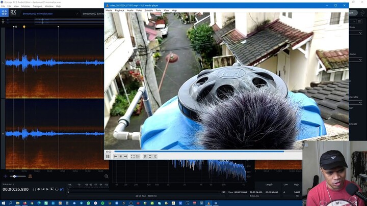 Audio rekaman dentuman di Malang | Audio sebelum di edit!
