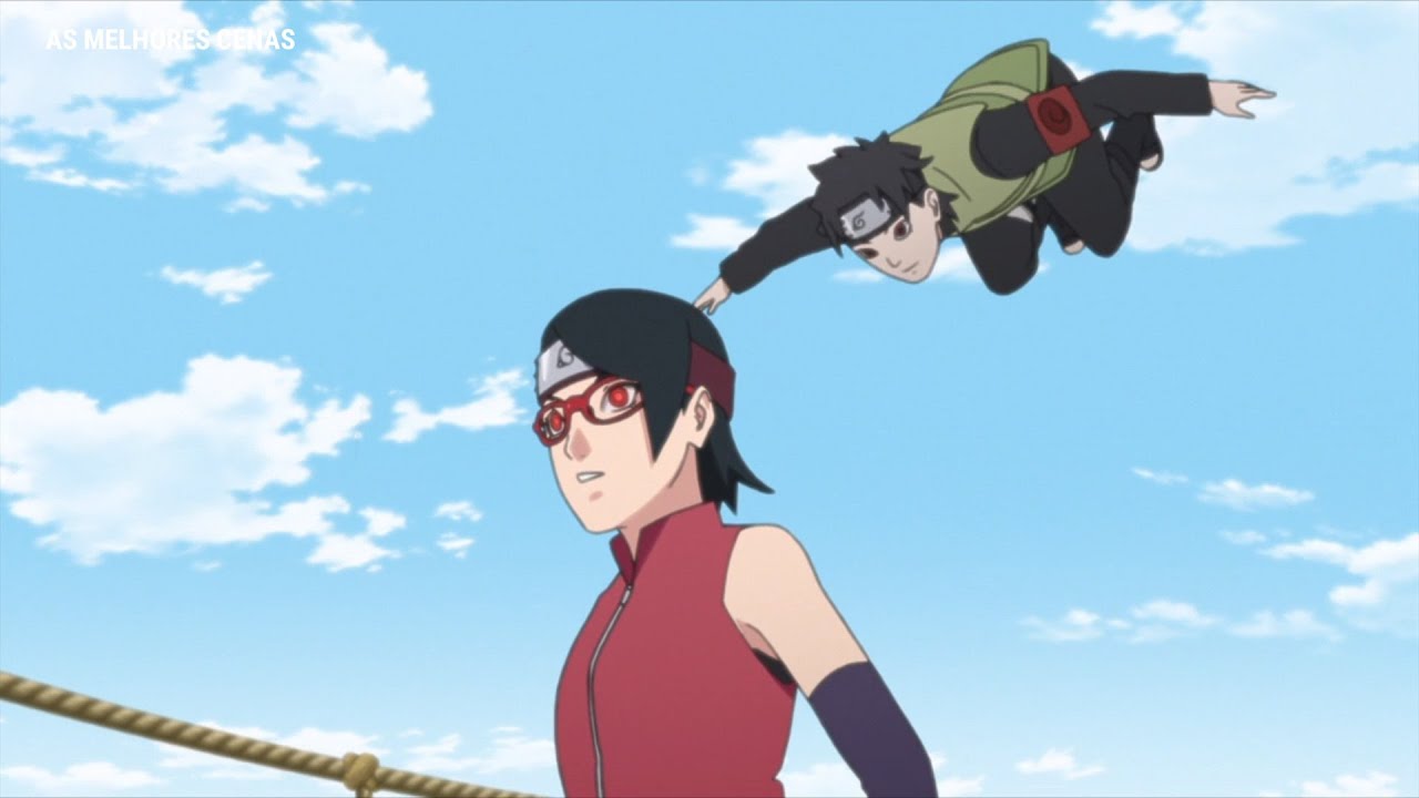 Dublado, Boruto e Sarada Vs Mirai Luta Completa