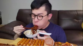 mukbang BACON ĐẬU NÀNH ĐẬU ĐEN MUCBA #asmr #mukbang