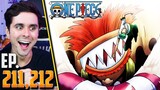 "BEST OF FOXY ARC" One Piece Ep. 211,212 Live Reaction!