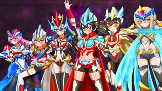 Perbandingan dubbing antara "Ultra Galaxy Fighting" versi Jepang dan versi Mandarin (cover di akhir)