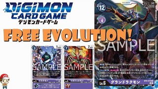 1st Ever GrandDracmon Evolves for Free Every Turn! (Digimon TCG News - BT9: X-Record)