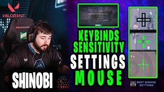 shinobi Valorant Settings Sensitivity Keybinds Crosshair and Setup [Updated 2021]