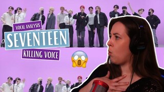 First Time Watching SEVENTEEN 세븐틴 - KILLING VOICE 킬링보이스를 라이브로 | Vocal Coach Reaction (& Analysis)
