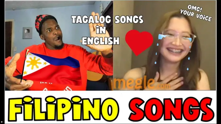 Singing ðŸ‡µðŸ‡­Filipino Tagalog And OPM Songs In English (Omegle Singing Reactions)