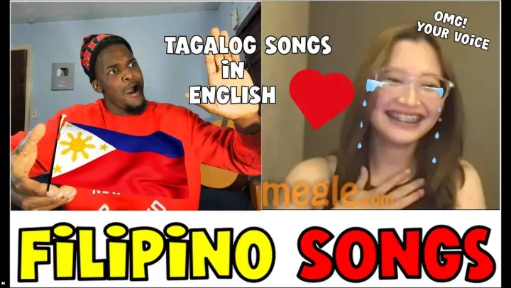 Singing 🇵🇭Filipino Tagalog And OPM Songs In English (Omegle Singing Reactions)