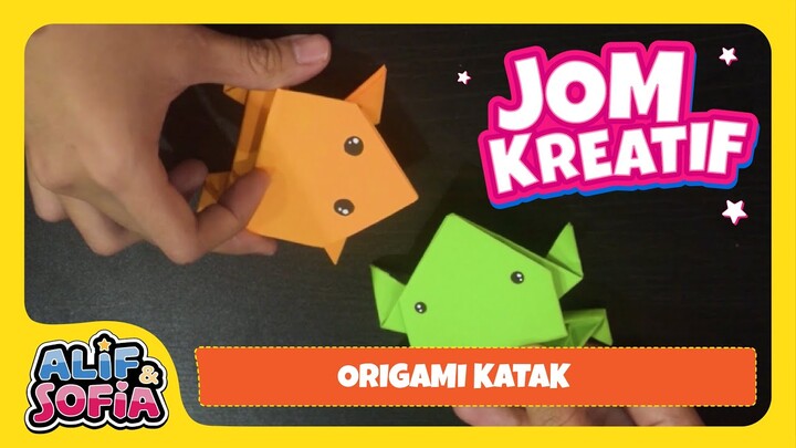 [Jom Kreatif] Alif & Sofia | Origami Katak