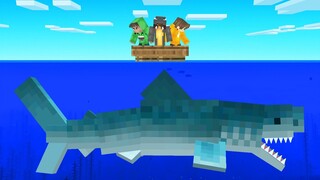 We Hunted A MEGALODON SHARK in Minecraft!