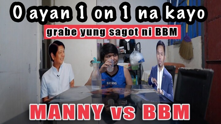 BBM vs Manny Pacquiao 1 on 1