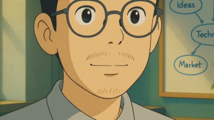 Ghibli Anime Style.