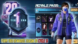 FIX!!! Tier Rewards Season 20 / Cycle S1 | PUBG MOBILE