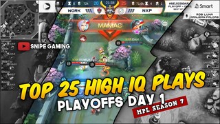 TOP 25 HIGH IQ PLAYS FROM MPL PLAYOFFS DAY 1