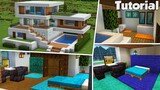 Minecraft: Large Modern House #32 Interior Tutorial (Easy)