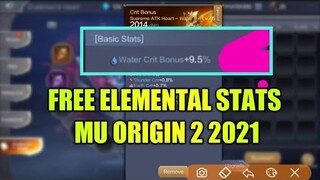 FREE ELEMENTAL STATS, NEW FUNCTION 2021 MU ORIGIN 2