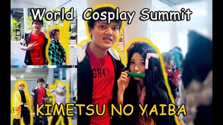 Kimetsu no Yaiba Cosplay! Lengkap Tanjiro, Nezuko, Zenitsu, Inosuke KEREN !! WCS Japan