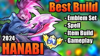 HANABI BEST BUILD 2024 | TOP 1 GLOBAL HANABI BUILD | HANABI - MOBILE LEGENDS | MLBB