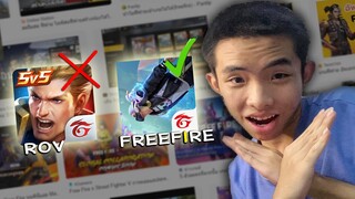 ถ้าค้นหาคำว่า Free Fire แล้วเจอ ROV คลิปนี้จบ!!