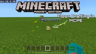 MCPE | Floor Crafting Tutorial (Command Blocks)