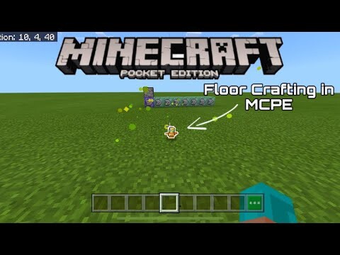 MCPE | Floor Crafting Tutorial (Command Blocks)