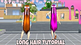 LONG HAIR TUTORIAL | Sakura School Simulator | Gweyc Gaming