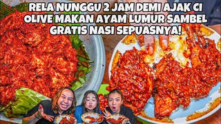 CI OLIV NANGIS! MAKAN AYAM SUPER PEDES BERLUMUR SAMBAL CABE DAN GRATIS NASI SEPUASNYA #JFD EPS 2