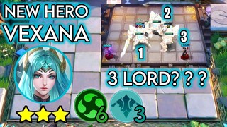 Magic Chess: New Hero VEXANA Summon 3 LORD? With 6 Elementalist and 3 Necrokeep