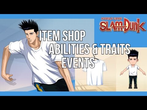 SLAM DUNK MOBILE - ITEM SHOP | EVENTS | ABILITIES & TRAITS (SEPT. 23, 2021)