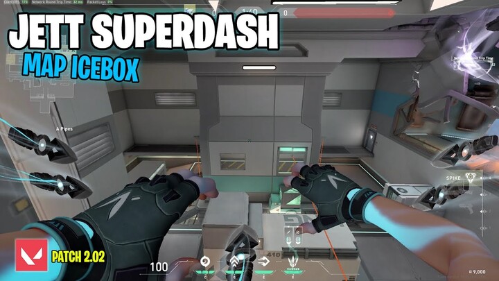 3 TRIK SUPERDASH JETT DI MAP ICEBOX | PATCH 2.02 || VALORANT INDONESIA (PATCHED)