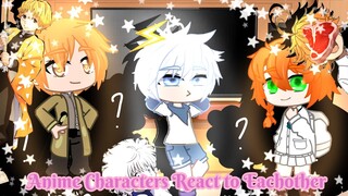 Anime characters react to eachother•Demon Slayer•Hunter x Hunter•Tpn•Gacha club•Part 1/2•read desc•