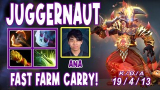 Ana Juggernaut Hard Carry Highlights Gameplay with 19 KILLS | FAST FARM CARRY! | Dota 2 Expo TV